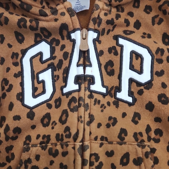 GAP Kids Brown Leopard Print Joggers - Picture 3 of 6
